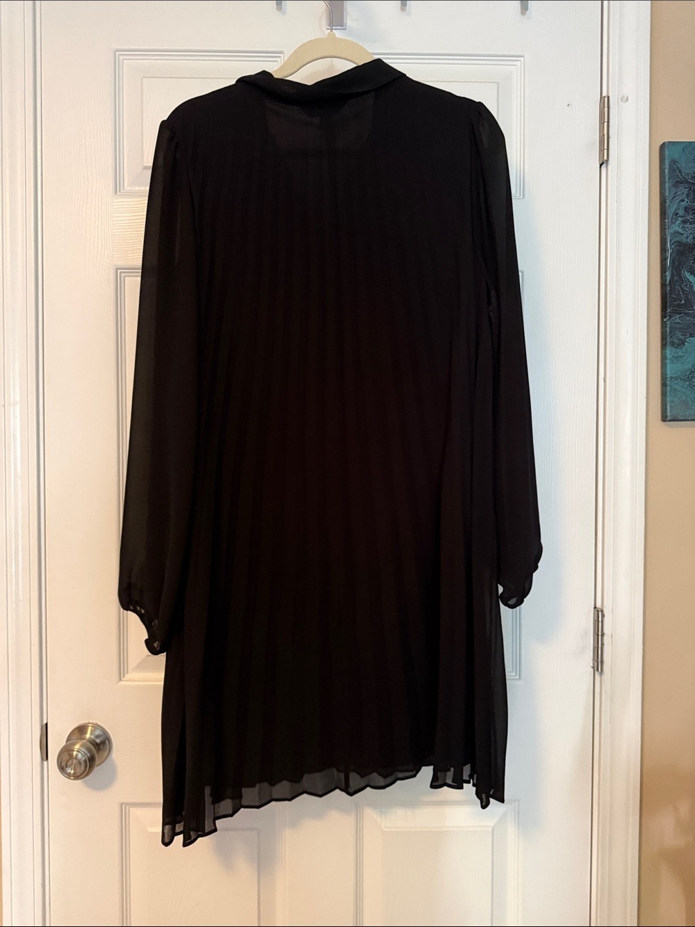 Nine West Black Dress with White Label Detail - Picture 3 of 3